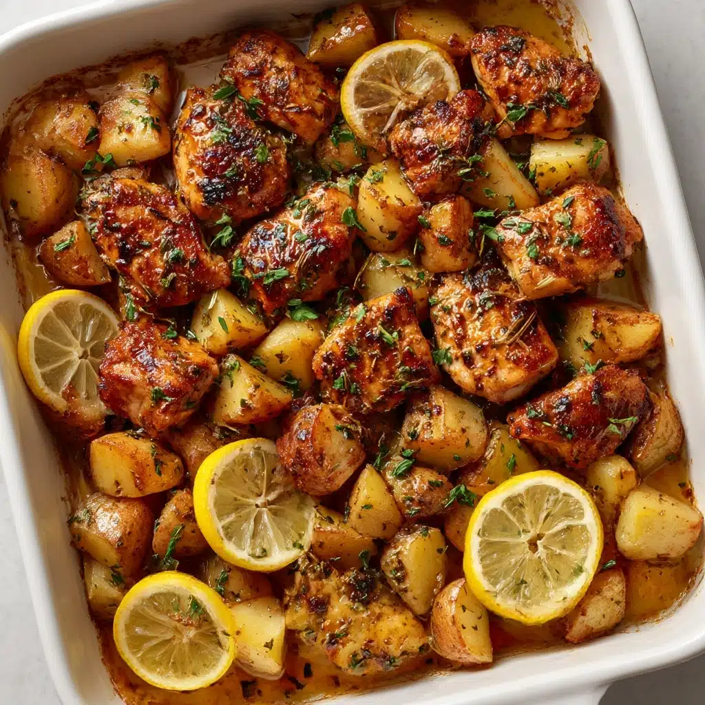 Baked Greek Lemon Chicken Recipe - Recipe Image