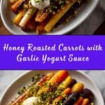Roasted Carrots with Honey and Garlic Yogurt Sauce Recipe