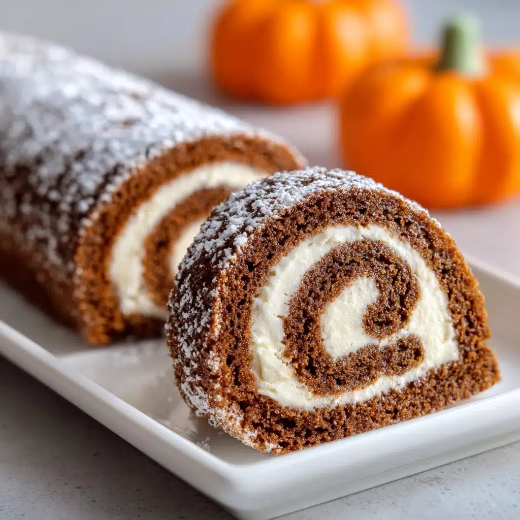 Classic Pumpkin Roll with Cream Cheese Filling Recipe - Recipe Image
