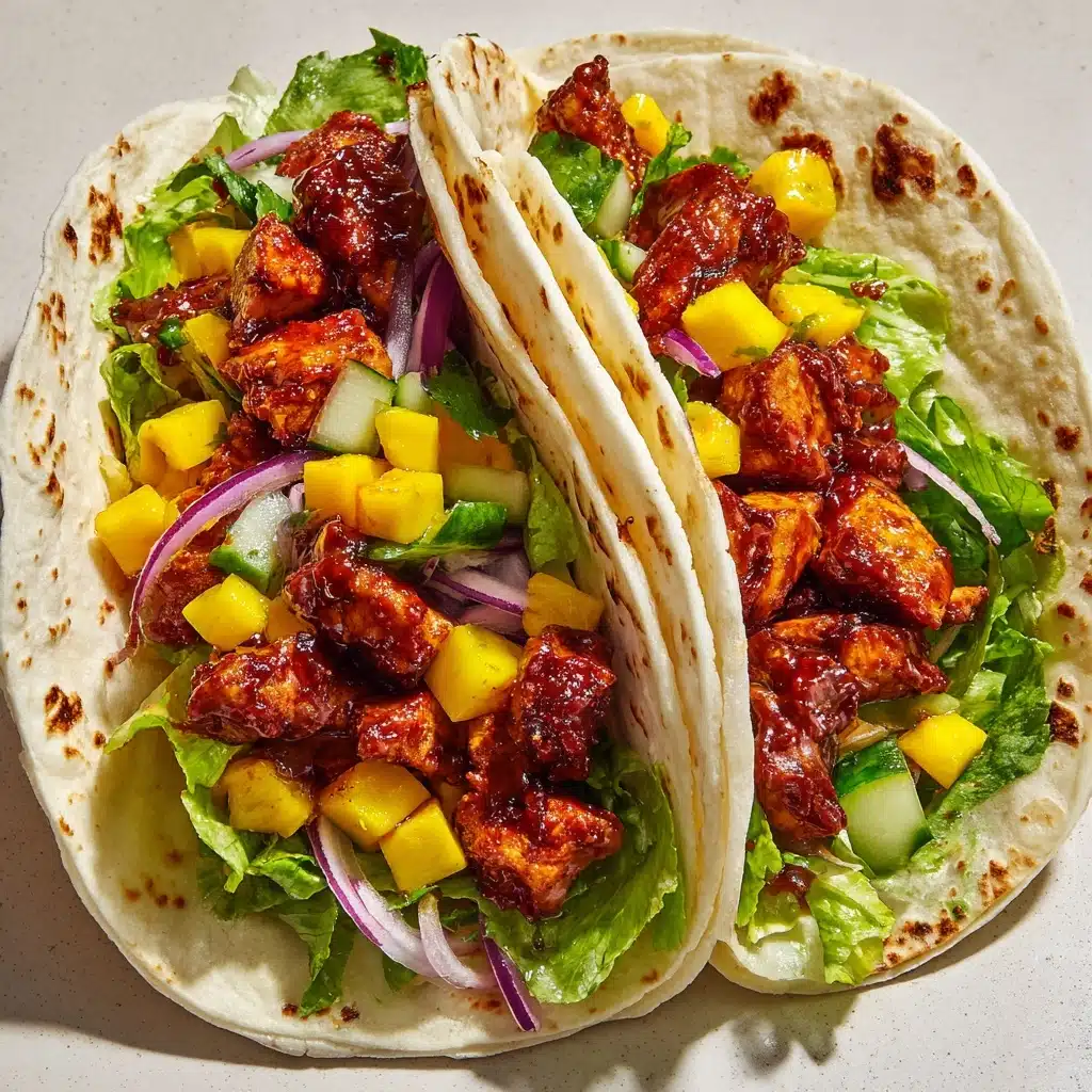 Hawaiian BBQ Chicken Wraps Recipe - Recipe Image
