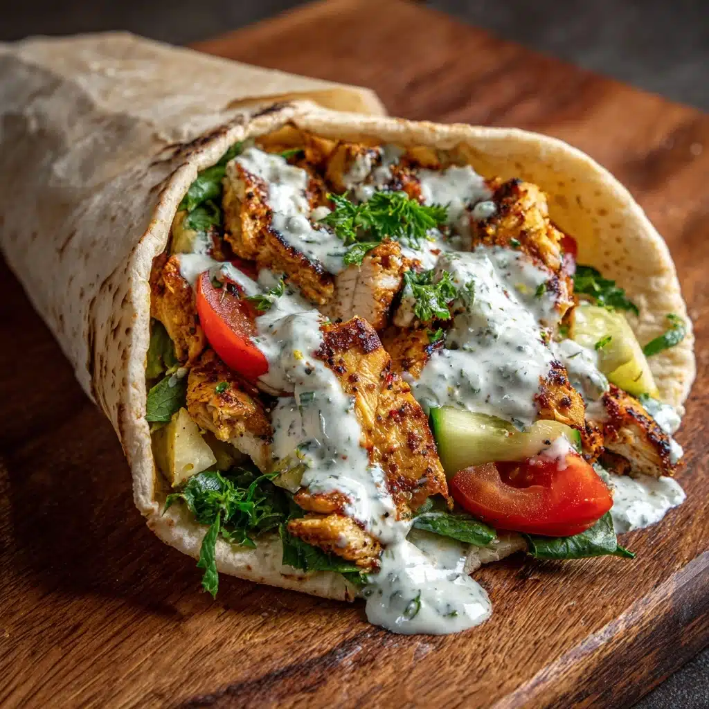 Authentic Greek Chicken Gyros Recipe - Recipe Image