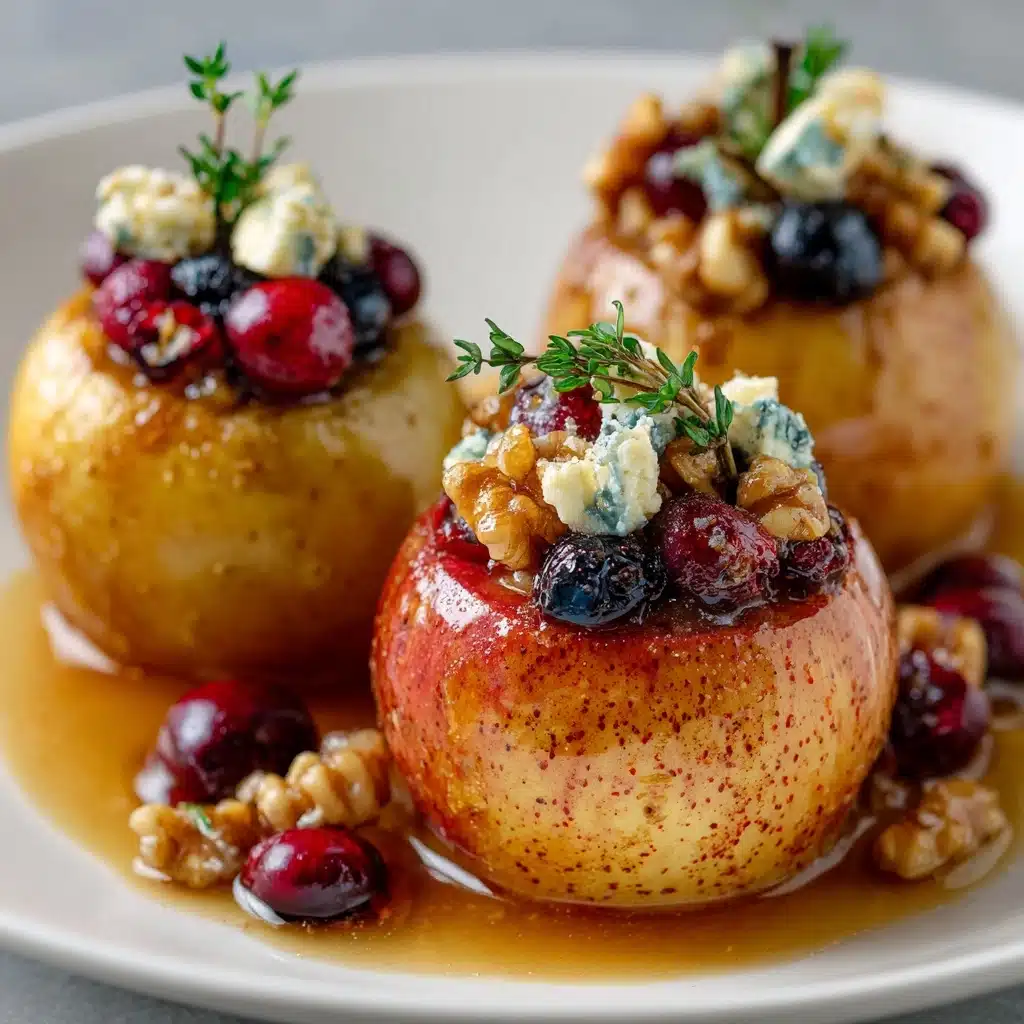 Baked Pears with Berries, Honey, Walnuts & Blue Cheese Recipe - Recipe Image