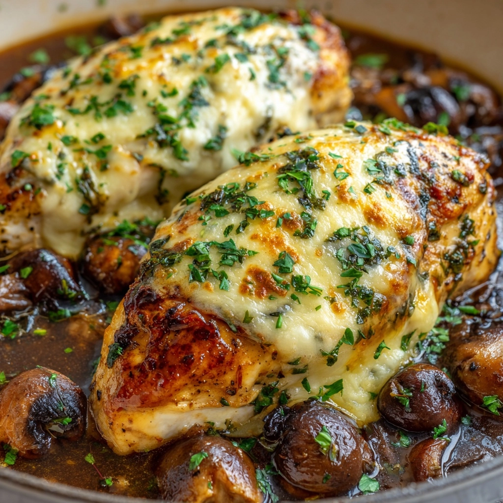 Healthy Mushroom Stuffed Chicken Breast Recipe - Recipe Image
