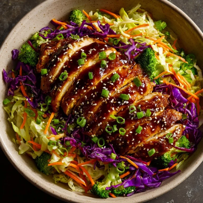 Sesame Chicken Cabbage Crunch Salad Recipe