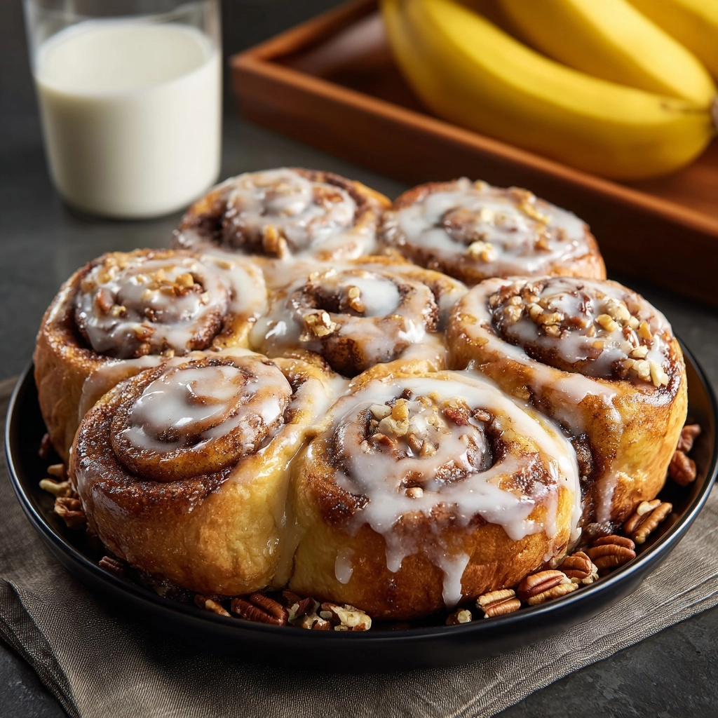 One-Bowl Banana Bread Cinnamon Rolls Recipe - Recipe Image