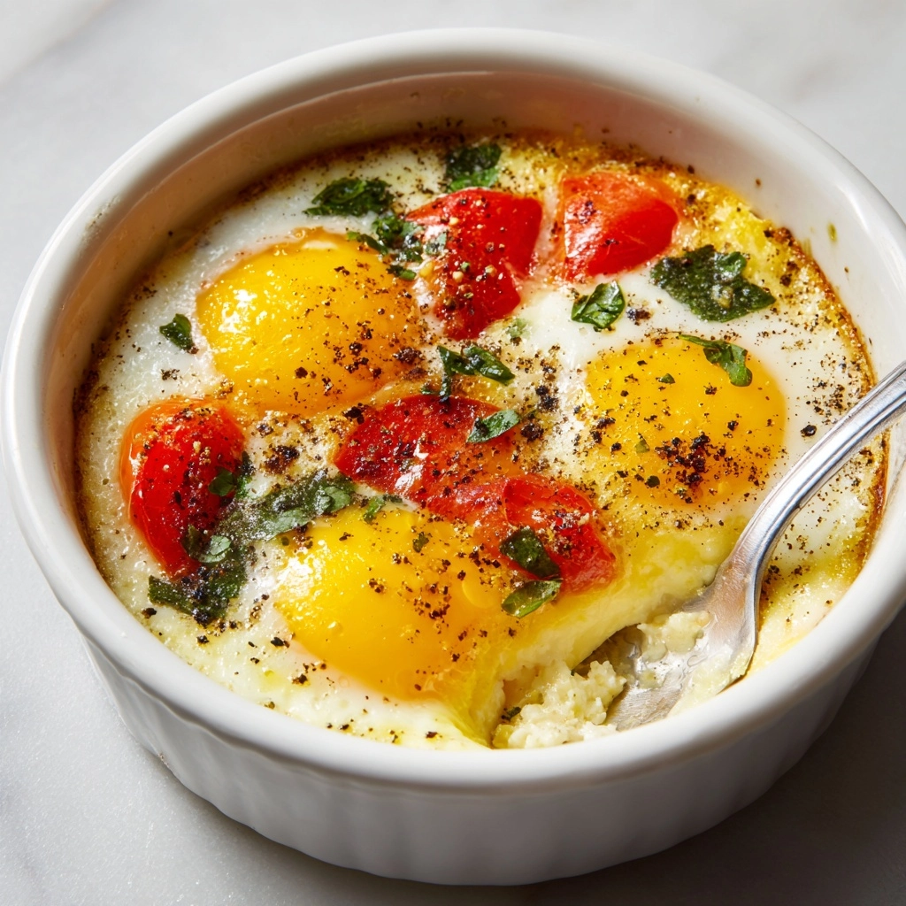 Baked Feta Eggs Recipe - Recipe Image