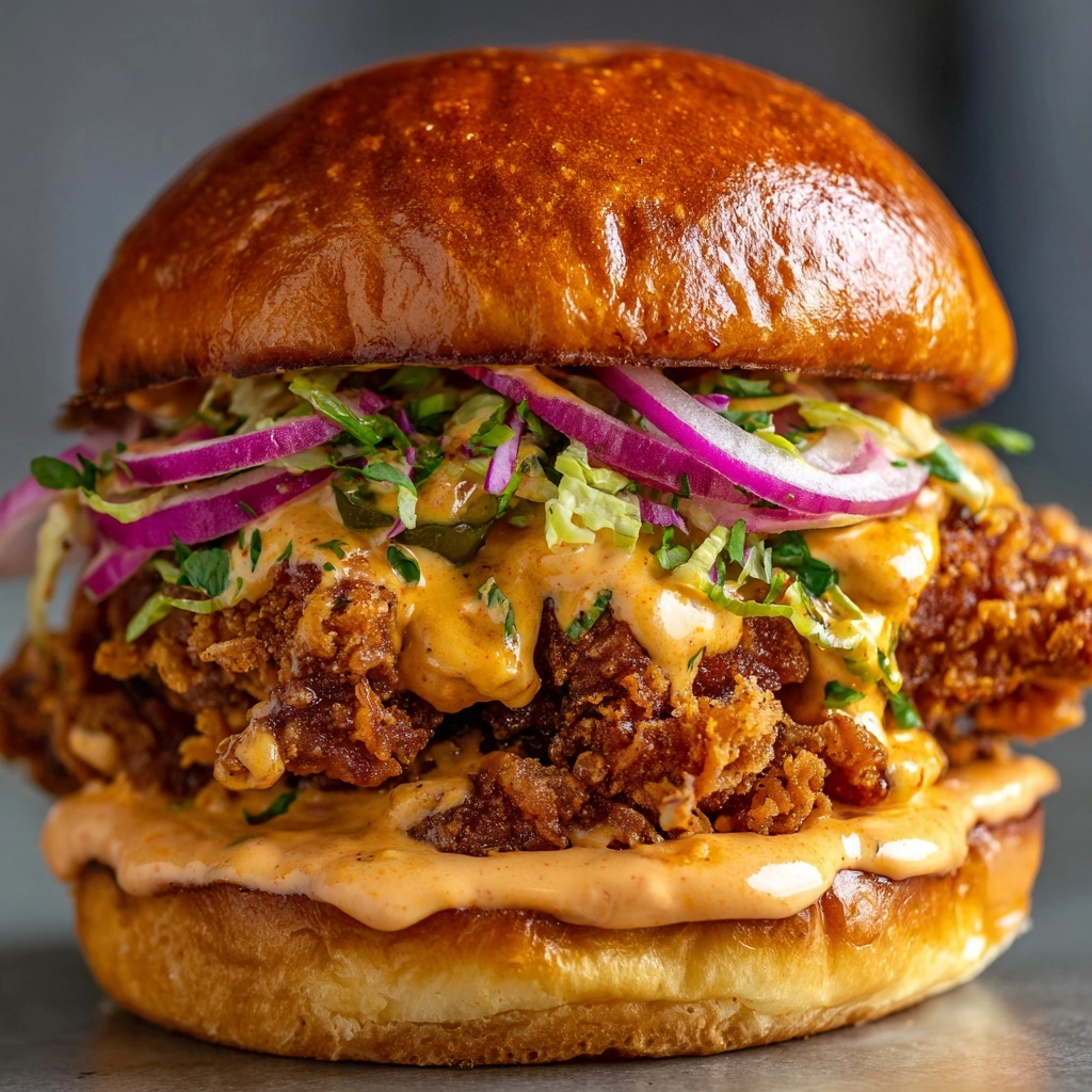 Thai Fried Chicken Sandwich Recipe - Recipe Image