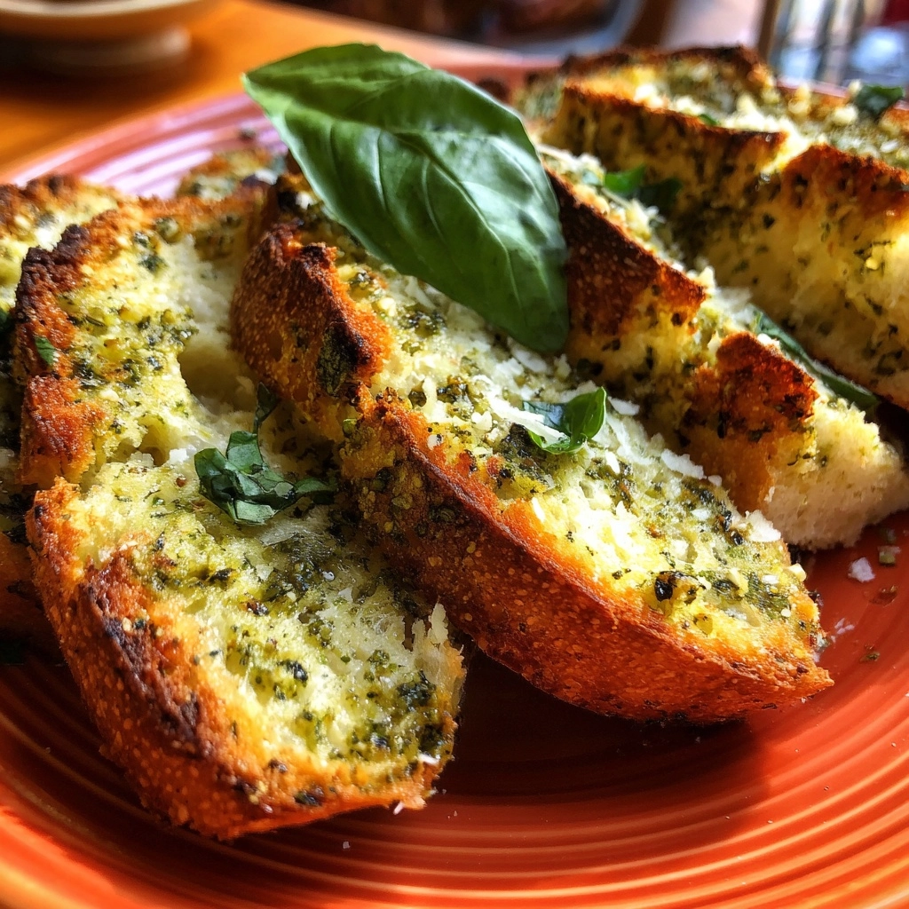 Basil Pesto Bread Rounds Recipe - Recipe Image
