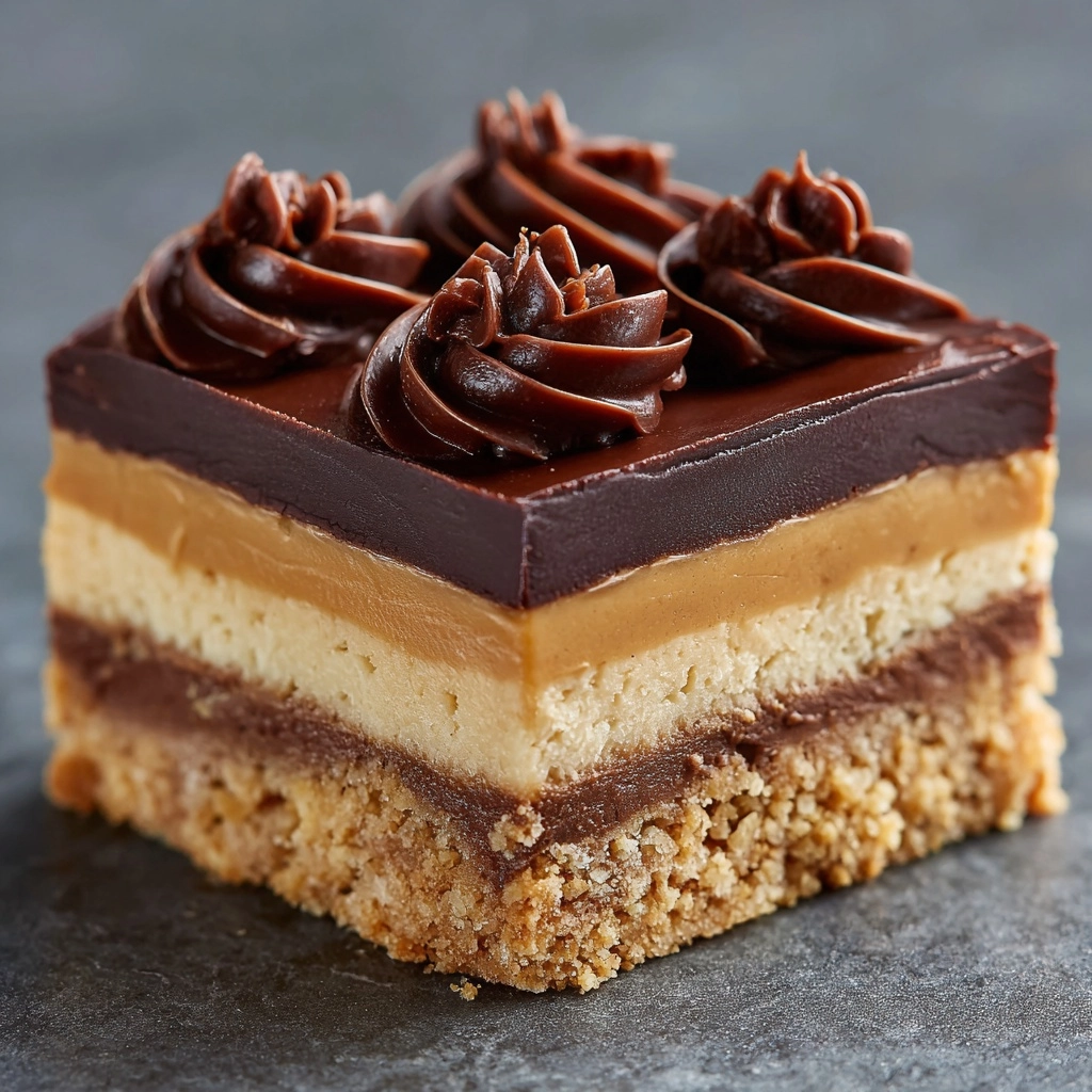 Chocolate Peanut Butter Dream Bars Recipe - Recipe Image