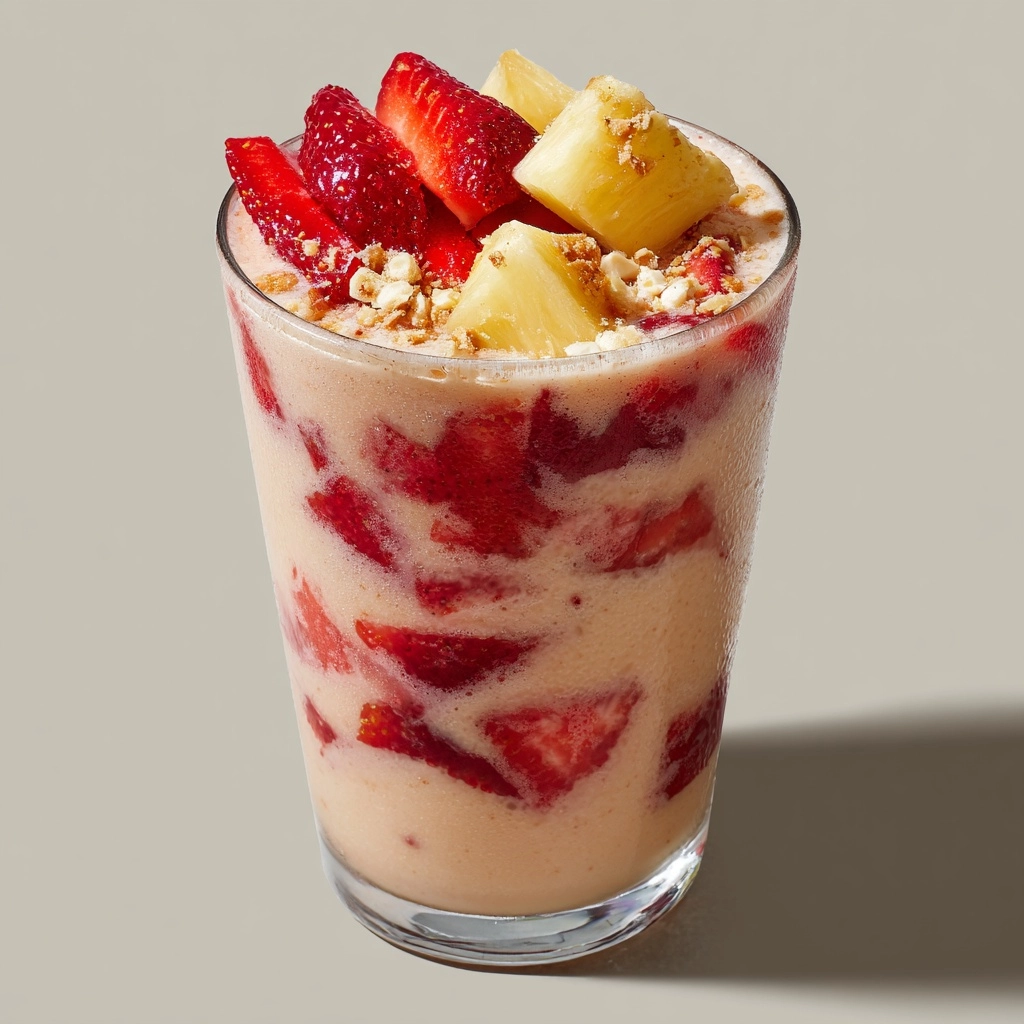 Strawberry Piña Colada Smoothie Recipe - Recipe Image