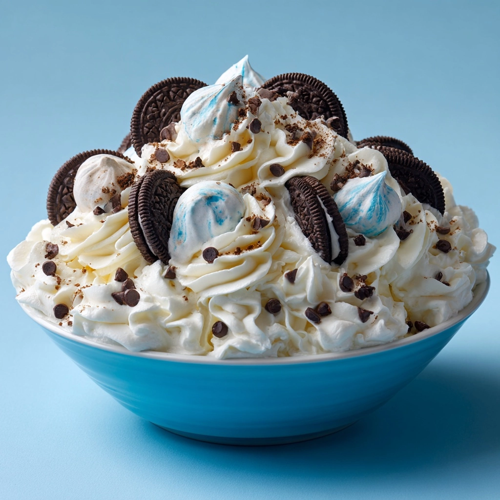 Cookie Monster Fluff Recipe - Recipe Image