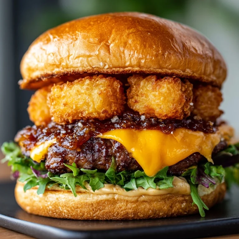 Mini Tater Tot Cheeseburgers Recipe