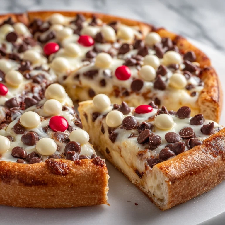 Easy White Chocolate Brownie Pizza Recipe