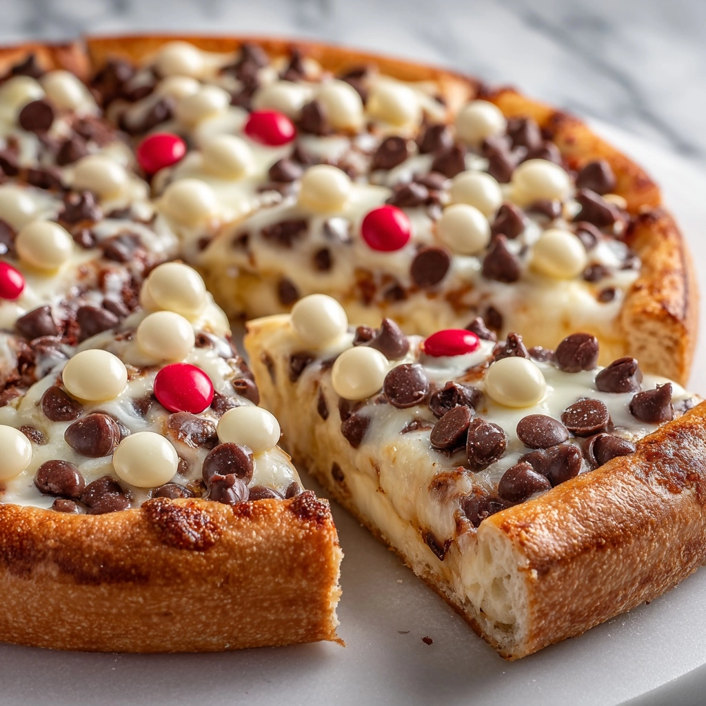 Easy White Chocolate Brownie Pizza Recipe - Recipe Image
