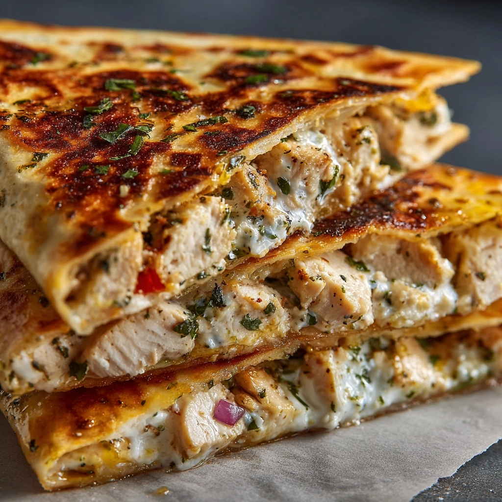 Crispy Pita with Chicken & Feta Recipe - Recipe Image