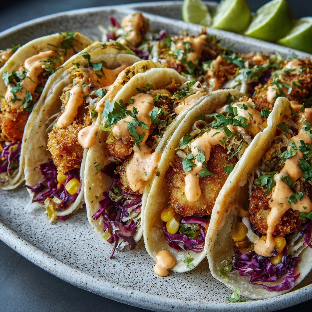 Crispy Fried Chicken Tacos Recipe - Recipe Image