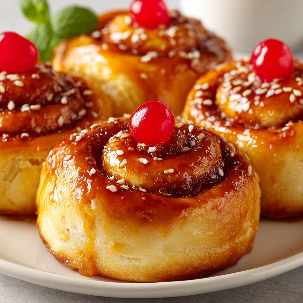 Cherry Cinnamon Rolls Recipe - Recipe Image