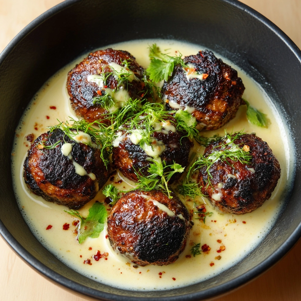 Korean BBQ Meatballs with Spicy Mayo Dip Recipe - Recipe Image