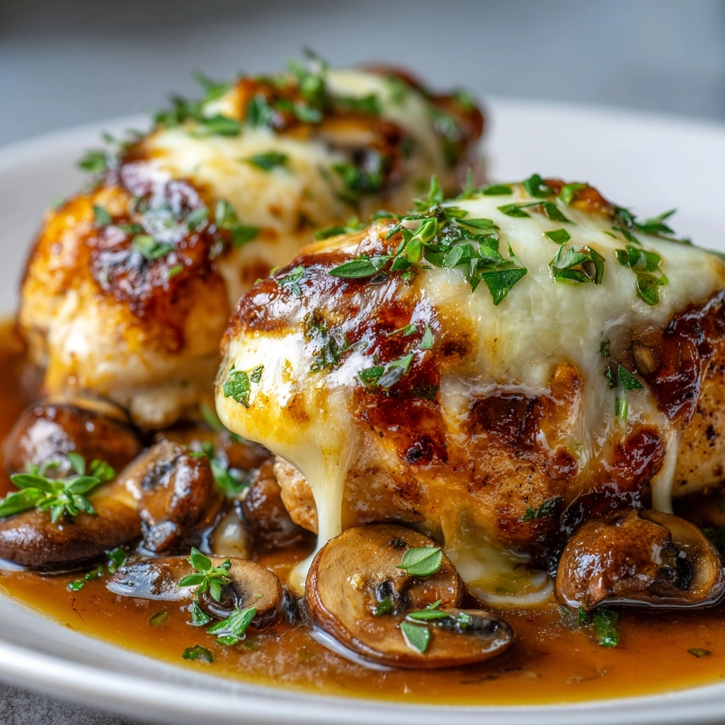 Healthy Mushroom Stuffed Chicken Breast Recipe - Recipe Image