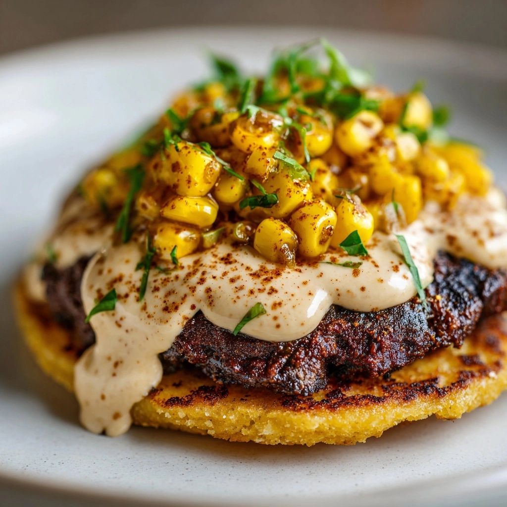 Street Corn Smash Burger Tacos Recipe - Recipe Image