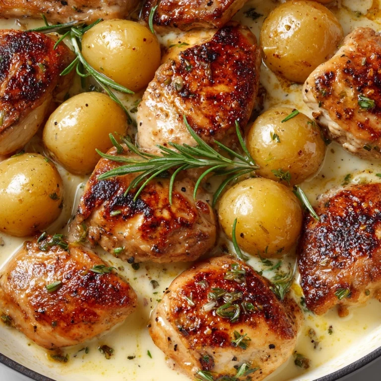 Creamy Garlic Chicken and Gnocchi Recipe