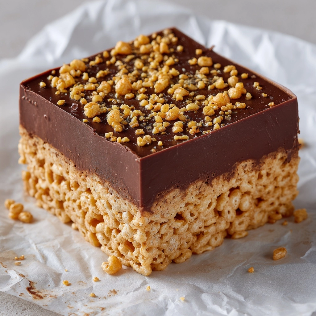 Salted Peanut Butter Rice Krispies Treats Recipe