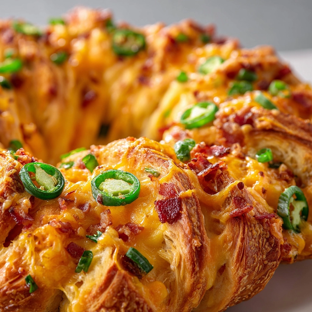 Jalapeño Popper Crescent Roll Ring Recipe - Recipe Image