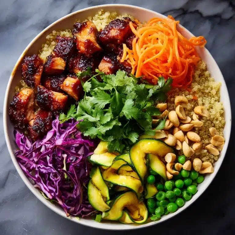 Healthy Thai Coconut Quinoa Bowls Recipe