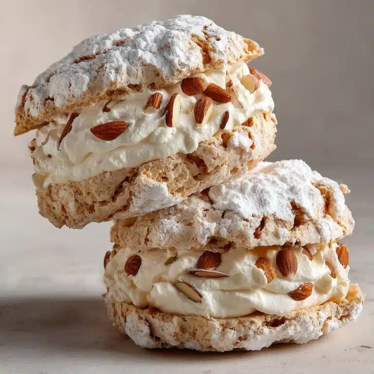 Almond Dacquoise Cream Clouds Recipe