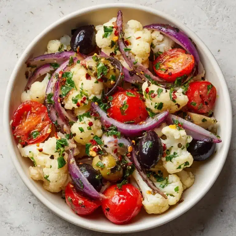 Sicilian Cauliflower Salad Recipe