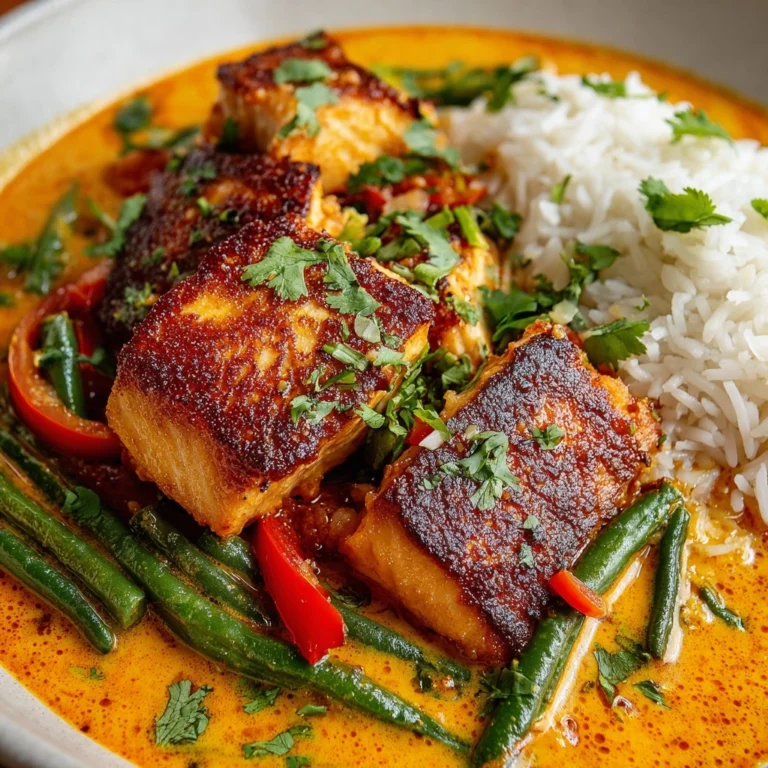 Caribbean Style Coconut Curry Salmon Recipe