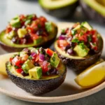 Cowboy Caviar Stuffed Avocados Recipe