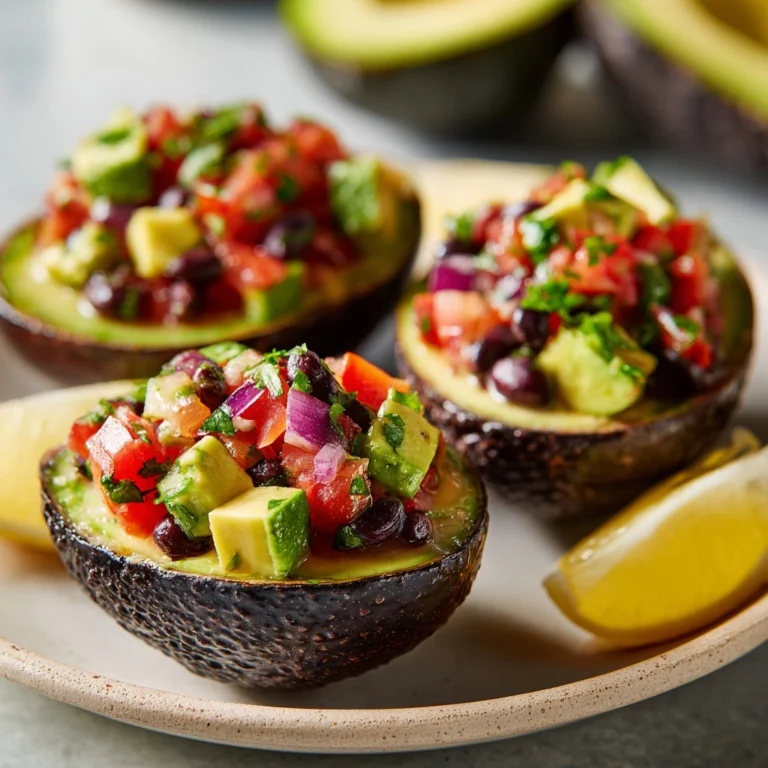 Cowboy Caviar Stuffed Avocados Recipe