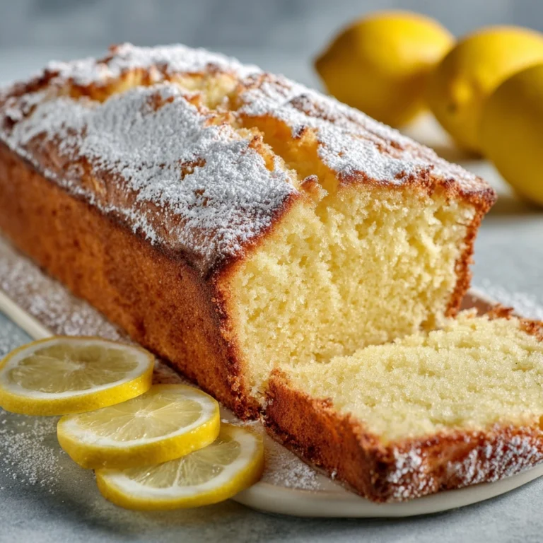 Old-Fashioned Lemon Pound Cake Recipe