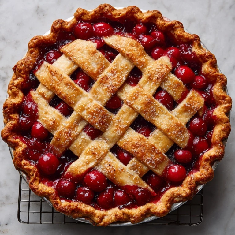 Baked Fresh Cherry Pie Recipe