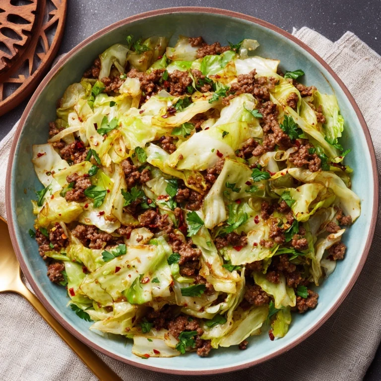 Ground Beef and Cabbage Skillet Recipe