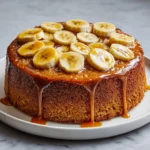 Caramelized Upside-Down Banana Cake Recipe