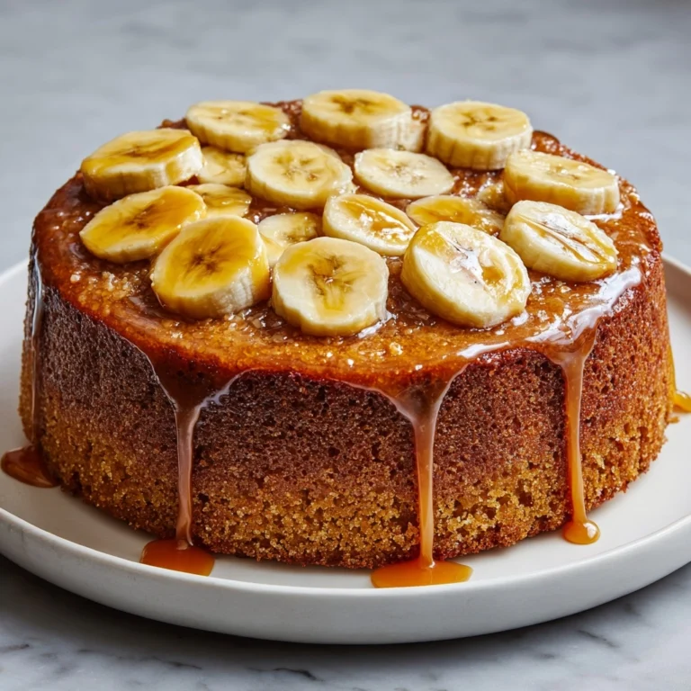 Caramelized Upside-Down Banana Cake Recipe