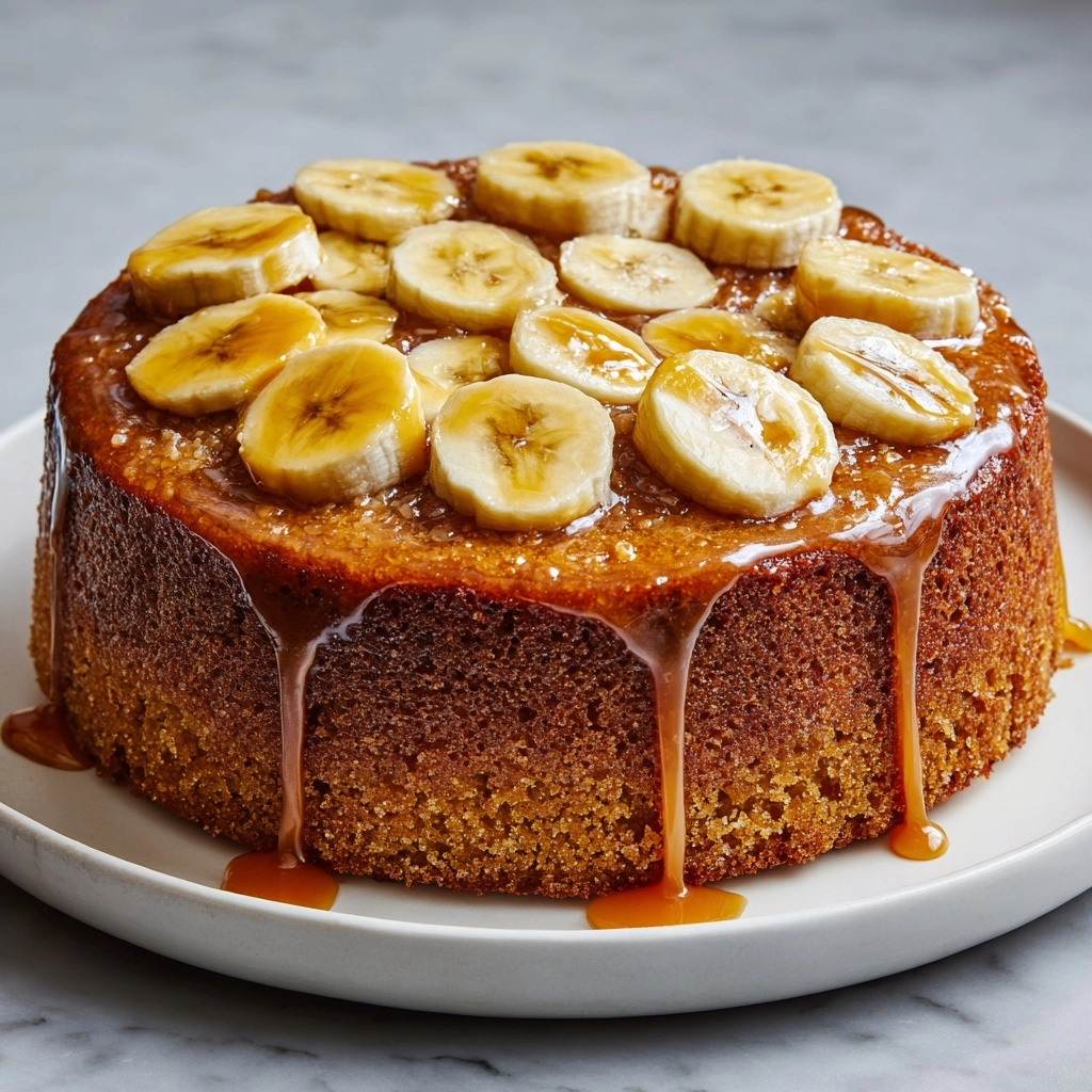 Caramelized Upside-Down Banana Cake Recipe - Recipe Image
