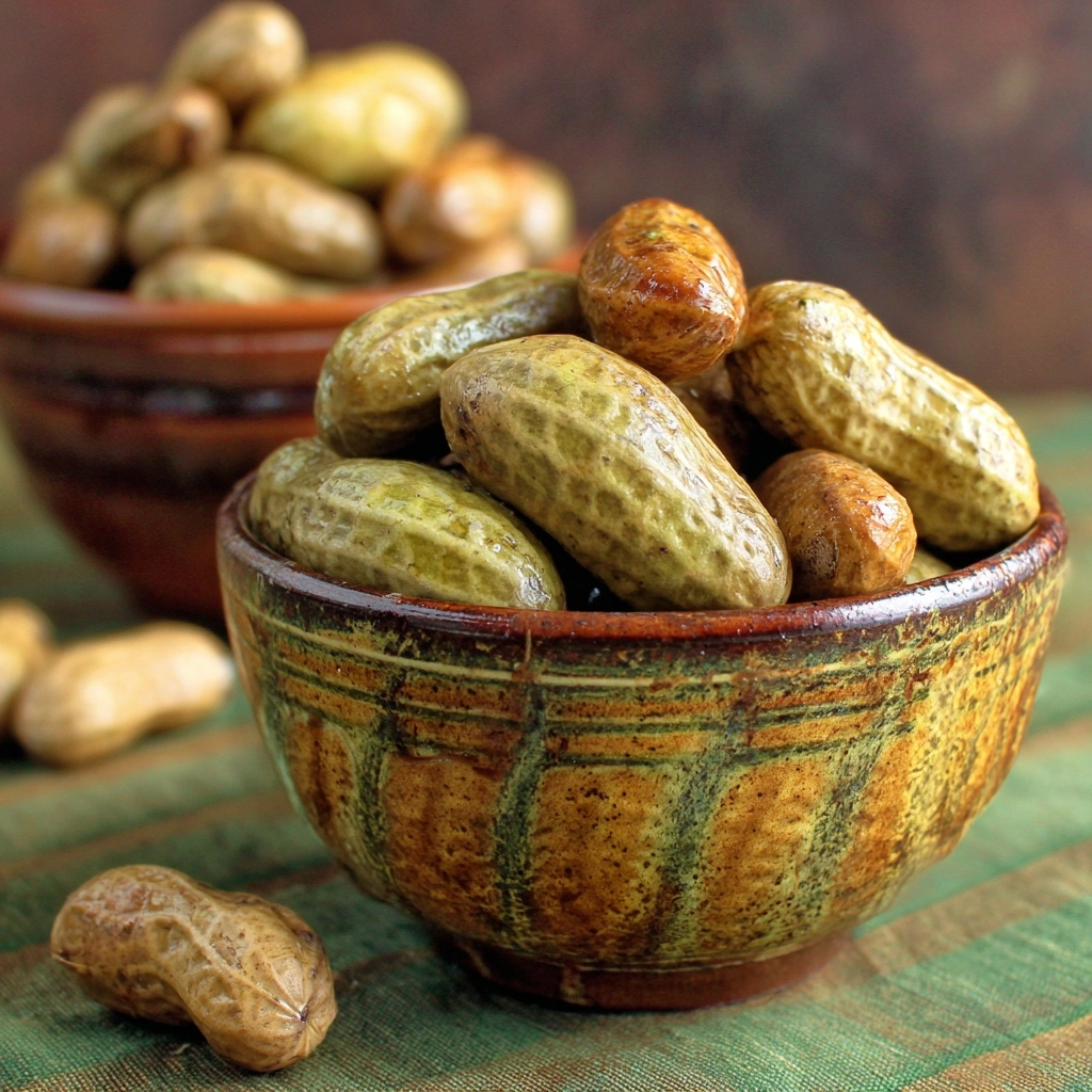 Dill Pickle Boiled Peanuts Recipe - Recipe Image