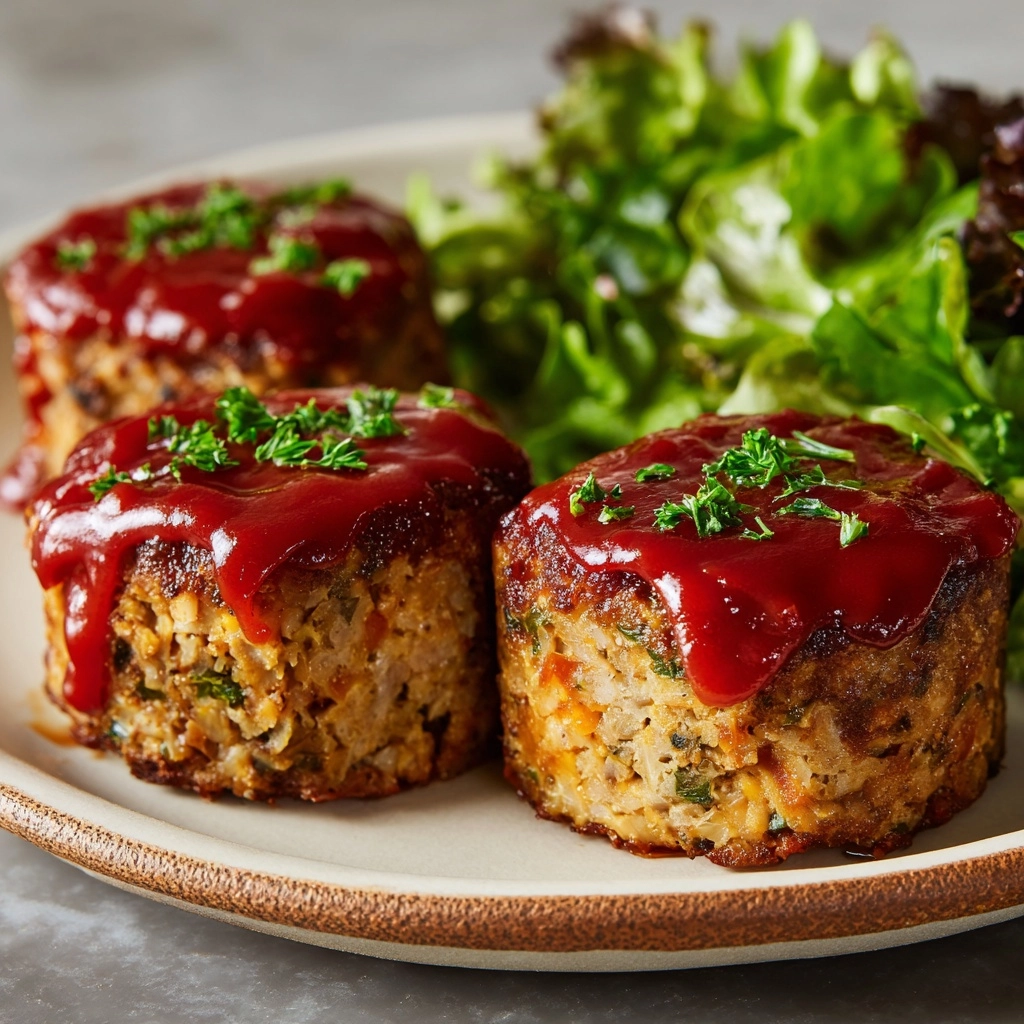 Best Easy Mini Meatloaf with Ground Turkey Recipe - Recipe Image