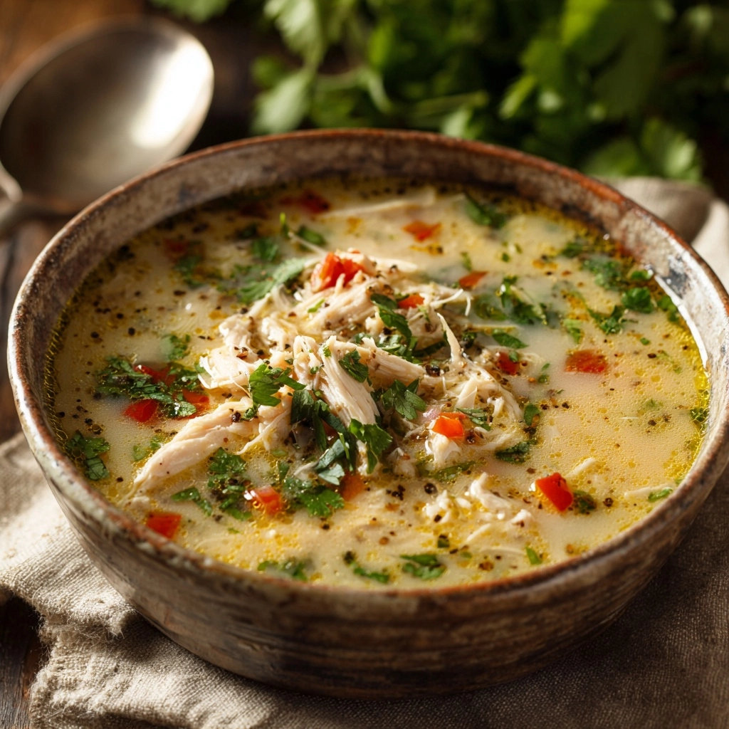 Keto Green Chicken Enchilada Soup Recipe - Recipe Image