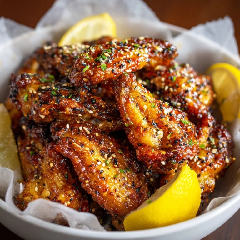 Honey Lemon Pepper Wings Recipe