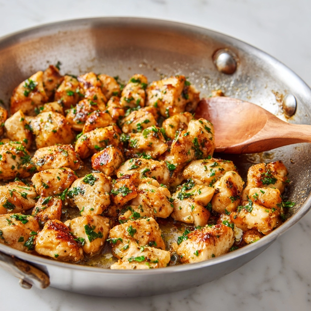Garlic Butter Chicken Bites Recipe - Recipe Image