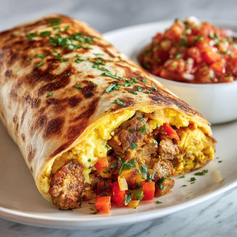 Breakfast Burrito with Turkey Sausage Recipe