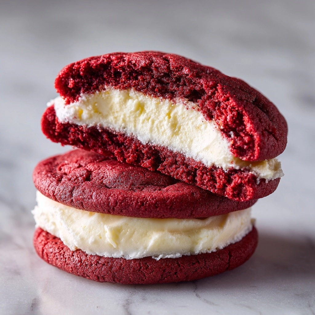 Red Velvet Cheesecake Stuffed Cookies Recipe - Recipe Image