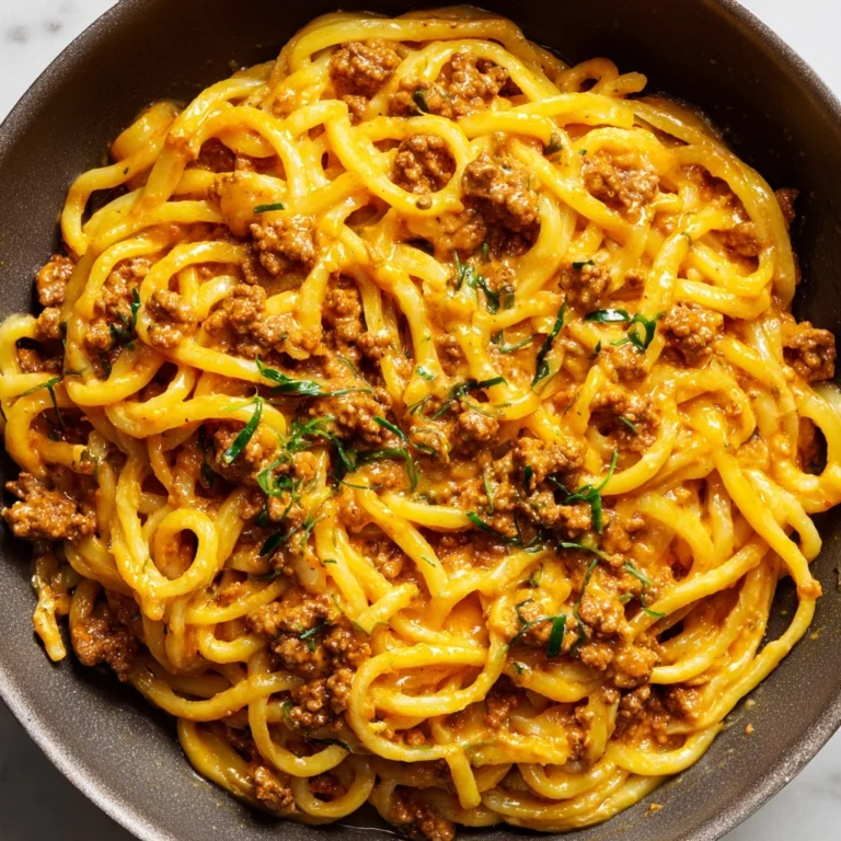 Creamy Beef and Garlic Butter Pasta Recipe