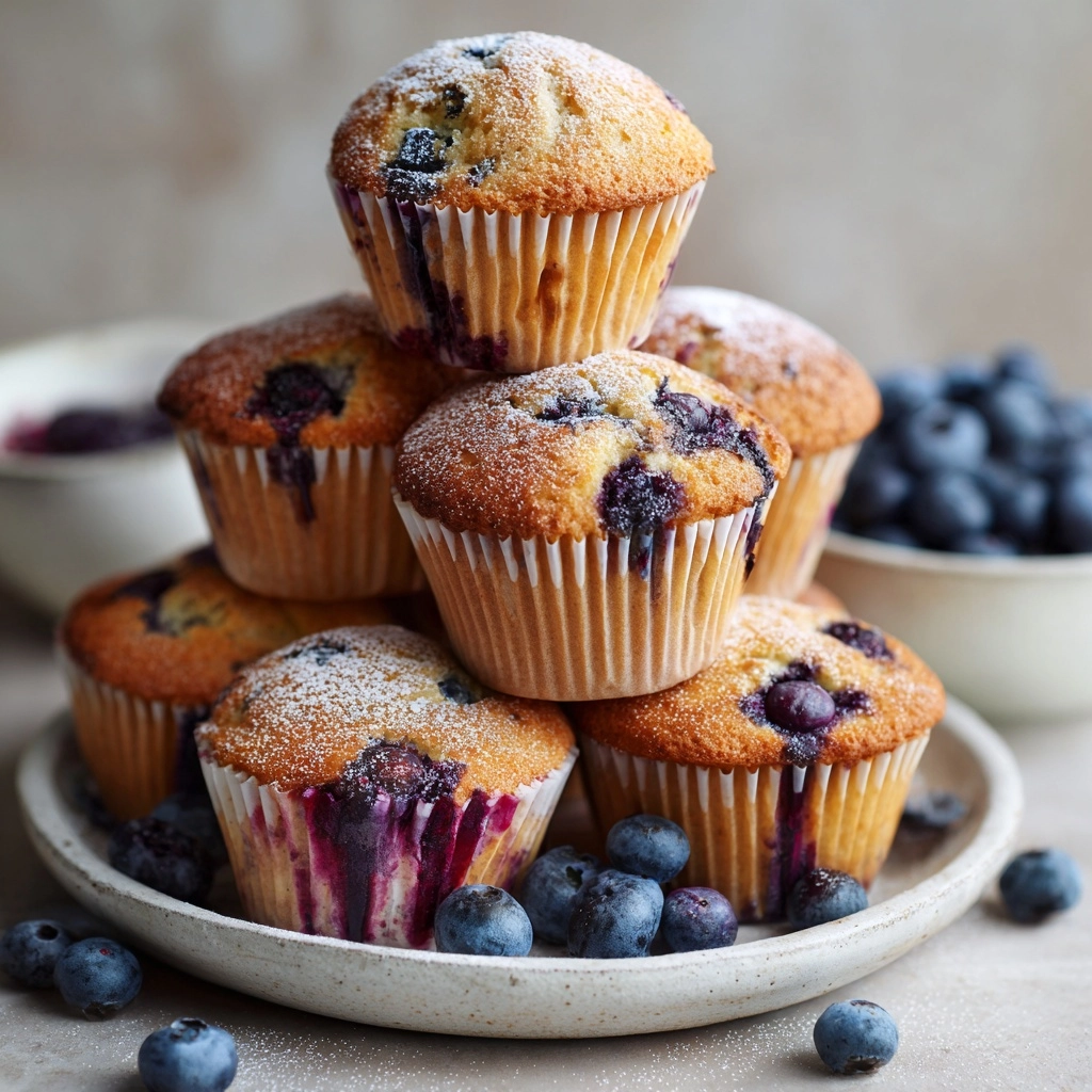 Vanilla Blueberry Protein Muffins Recipe - Recipe Image