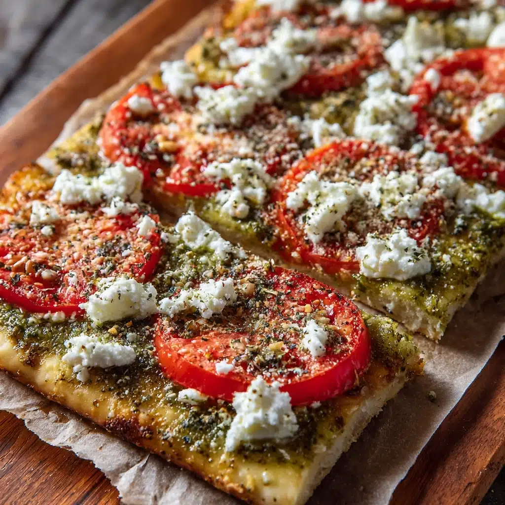 Pesto Caprese Puff Pastry Pizza Recipe