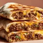 Cheesy Beef Burritos with Crispy Fries Recipe